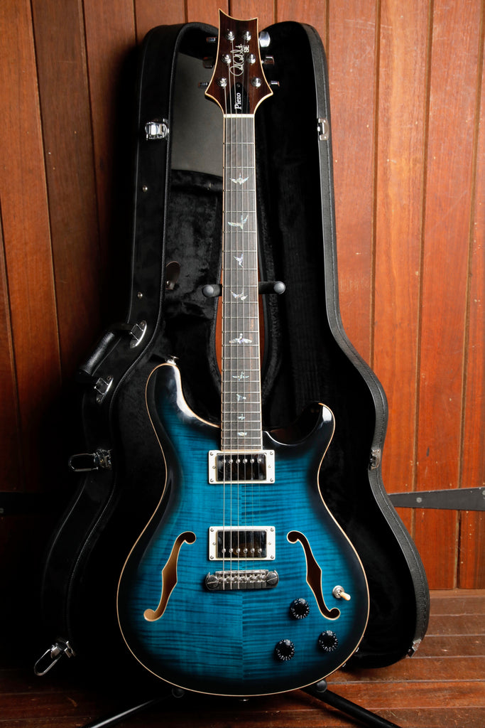 PRS Paul Reed Smith SE Hollowbody II Peacock Blue Electric Guitar 2020 Pre-Owned