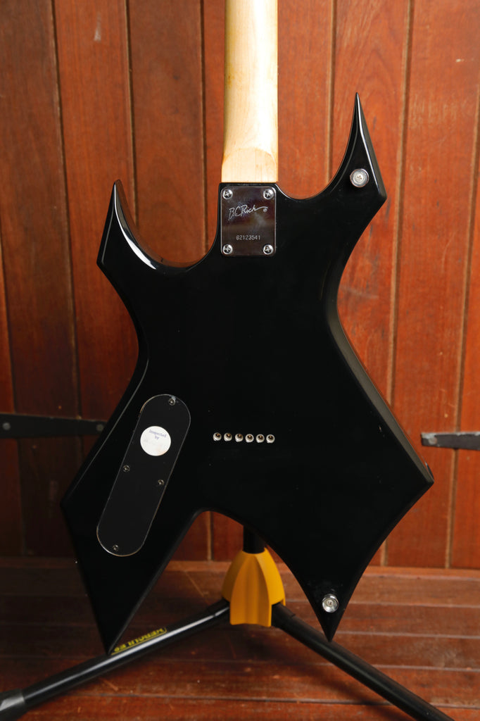 B.C. Rich Afterburner Warlock Black Electric Guitar Pre-Owned