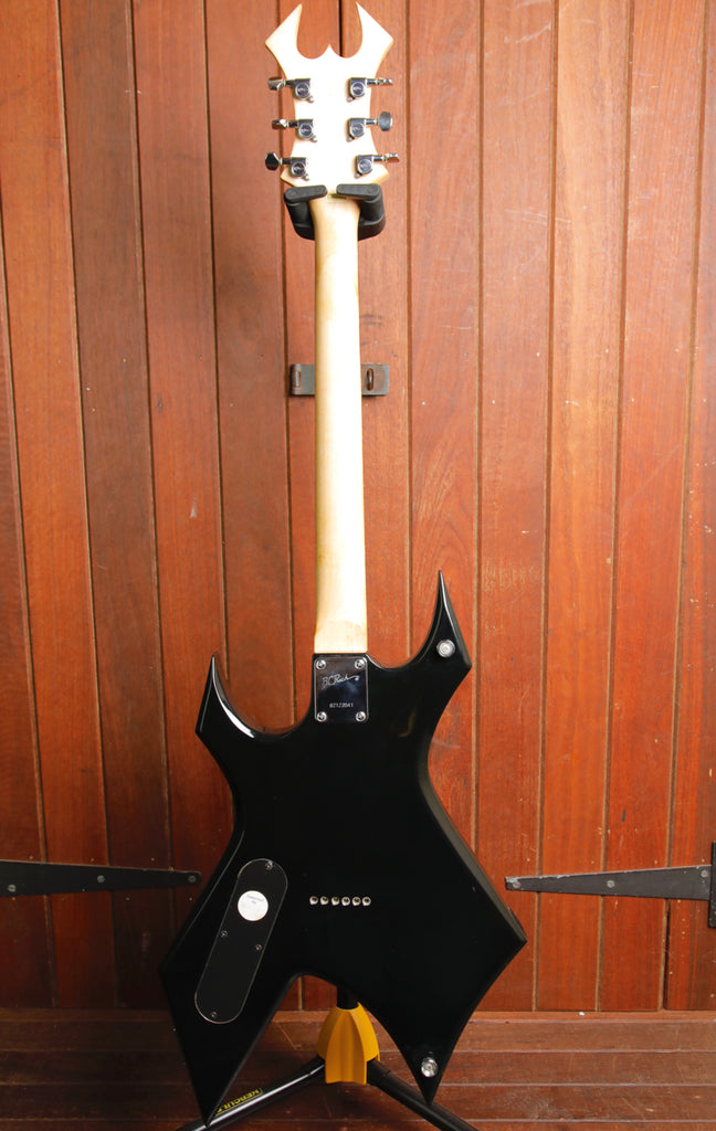 B.C. Rich Afterburner Warlock Black Electric Guitar Pre-Owned