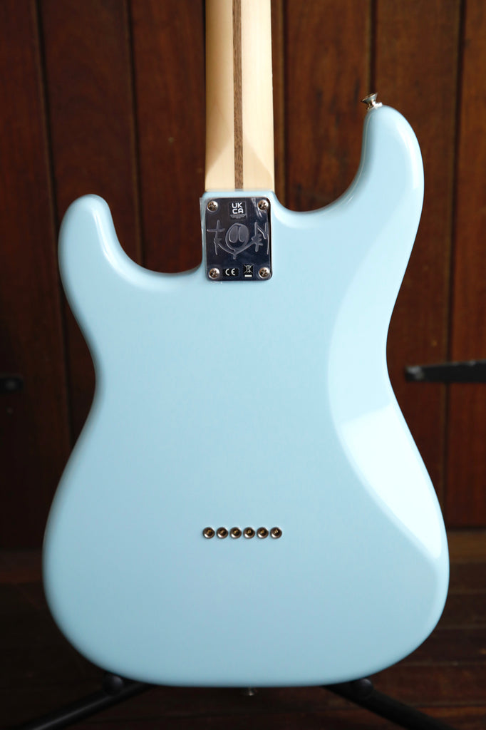 Fender Limited Tom Delonge Stratocaster Daphne Blue Electric Guitar
