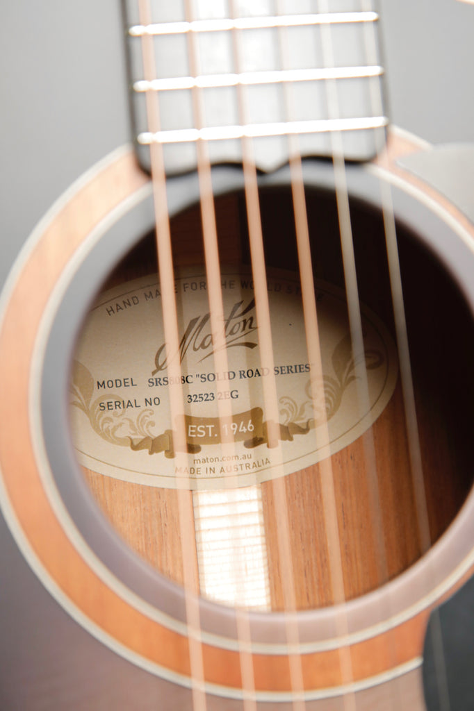 Maton SRS808C Solid Road Series Ghost Black Acoustic-Electric Guitar