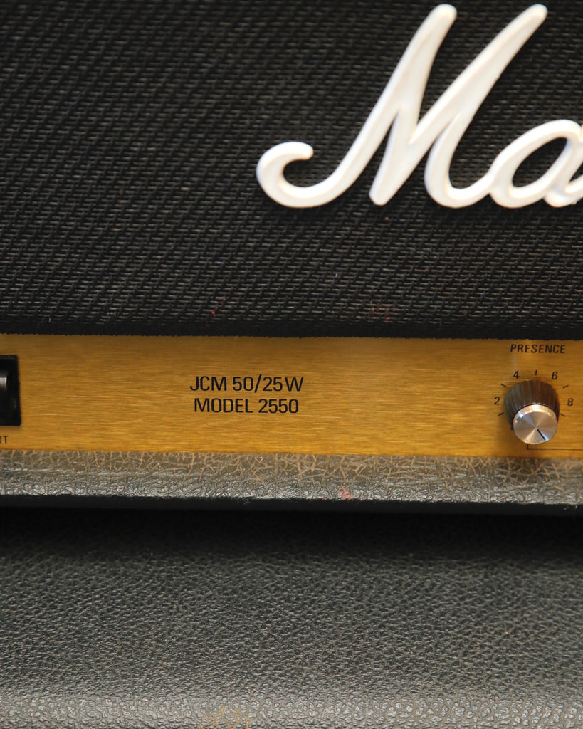 Marshall JCM 25/50 2550 Jubilee 2-Channel 50-Watt Guitar Valve Amplifier Head 1988 Pre-Owned