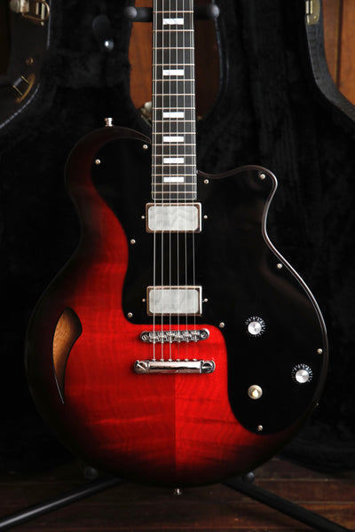 Fenech Bentley Pro + Custom Ruby Burst Semi-Hollow Electric Guitar Pre-Owned