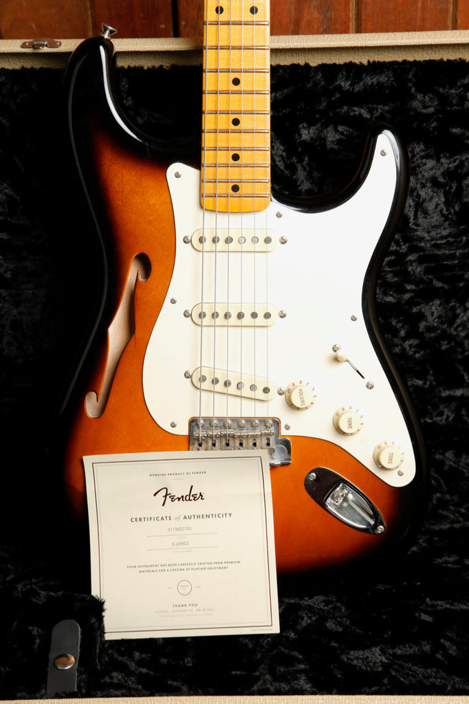 Fender Eric Johnson Signature Stratocaster Thinline Electric Guitar 2018 Pre-Owned