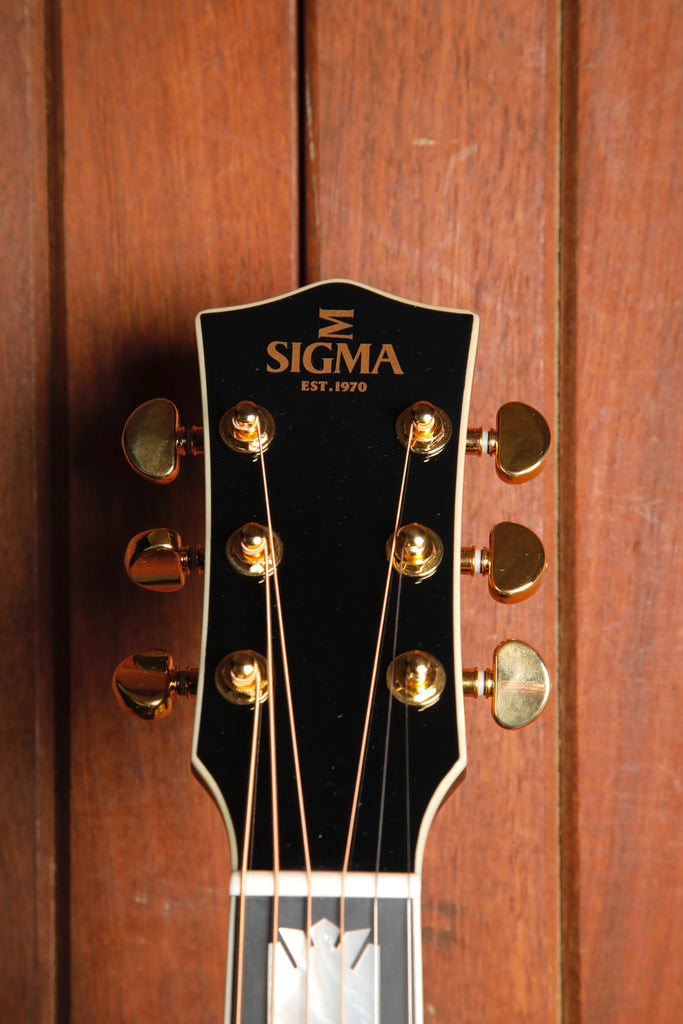 Sigma GJA-SG200 Grand Jumbo Vintage Sunburst Acoustic-Electric Guitar