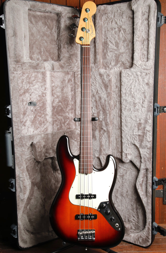 Fender American Professional Fretless Jazz Bass 3-Colour Sunburst Pre-Owned
