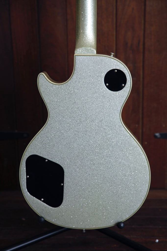Fernandes Burny RLC-60 Series LP-Style Solidbody w/Tremolo Electric Silver Sparkle Pre-Owned
