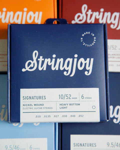 Stringjoy Signatures Balanced Heavy Bottom Light Gauge (10-52) Nickel Wound Electric Guitar Strings