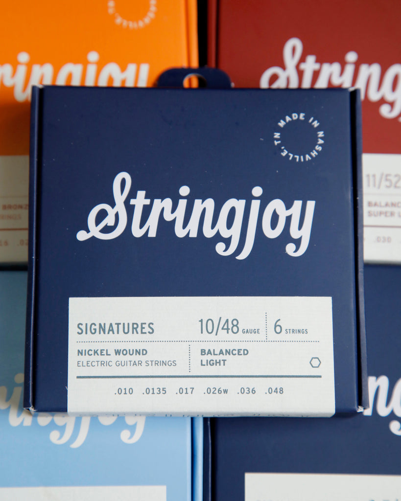 Stringjoy Signatures Balanced Light Gauge (10-48) Nickel Wound Electric Guitar Strings