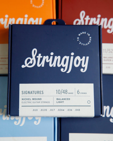 Stringjoy Signatures Balanced Light Gauge (10-48) Nickel Wound Electric Guitar Strings