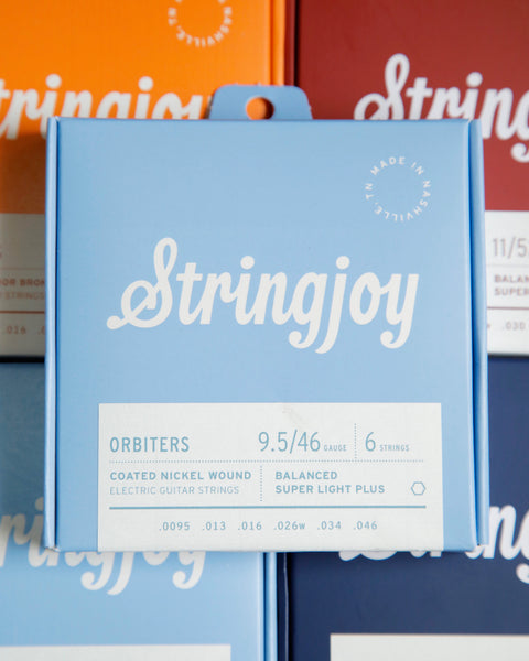 Stringjoy Orbiters Balanced Super Light Plus Gauge (9.5-46) Coated Nickel Wound Electric Guitar Strings