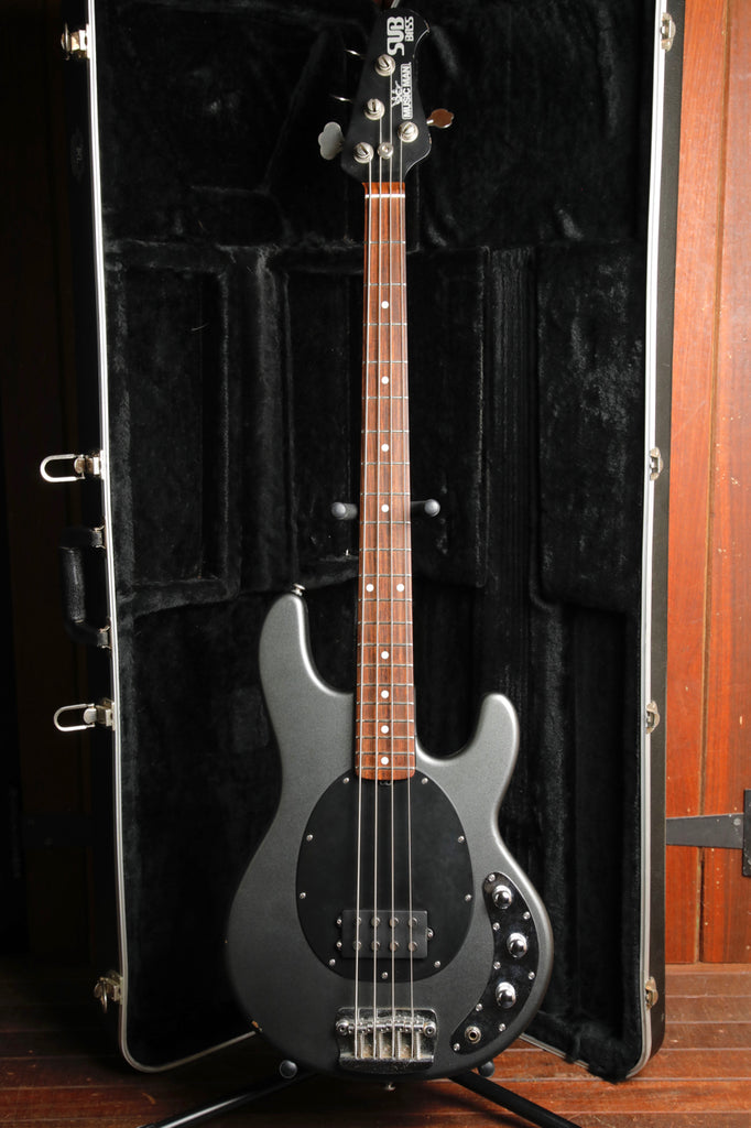 Ernie Ball Music Man Sub Bass Textured Graphite Bass Guitar 2005 Pre-Owned