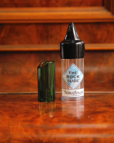 The Rock Slide - Moulded Green Glass - Medium