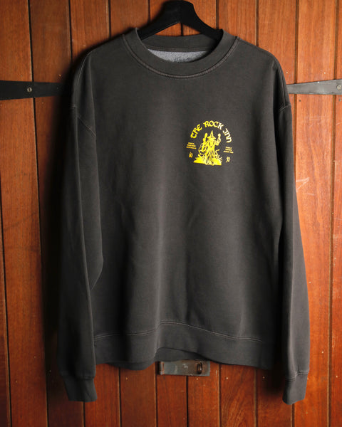 The Rock Inn "Wizard of Rock" Crew Neck Sweatshirt - Faded Black