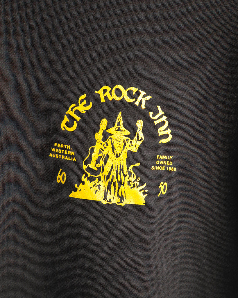 The Rock Inn "Wizard of Rock" Crew Neck Sweatshirt - Faded Black