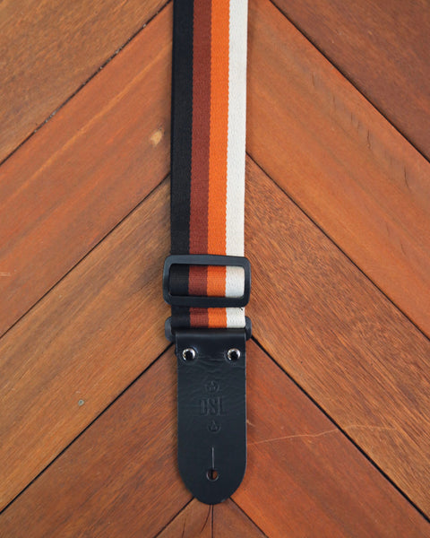 DSL Stripe Cotton & Polyester 2" Guitar Straps - Made in Aus