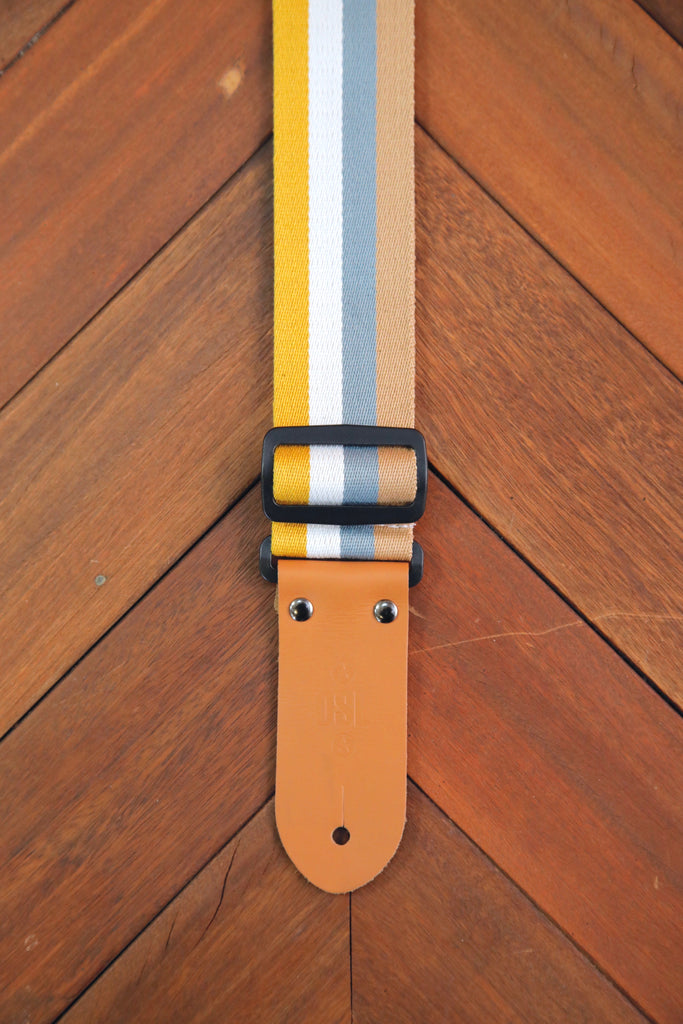 DSL Stripe Cotton & Polyester 2" Guitar Straps - Made in Aus