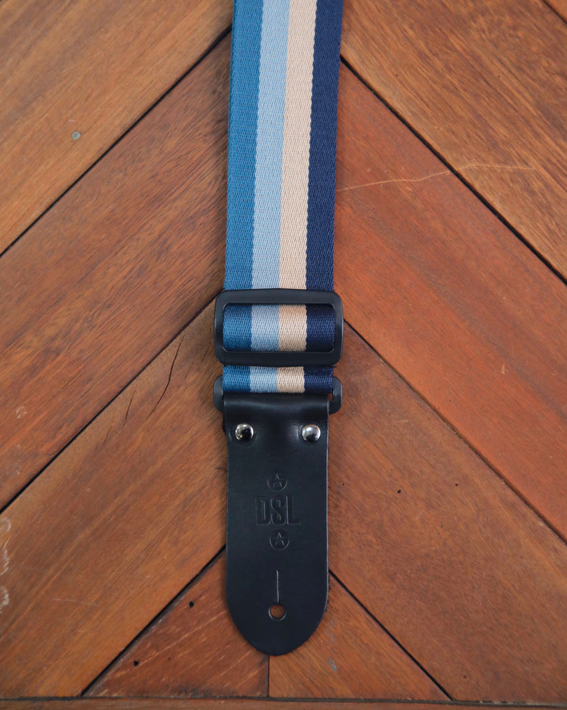 DSL Stripe Cotton & Polyester 2" Guitar Straps - Made in Aus