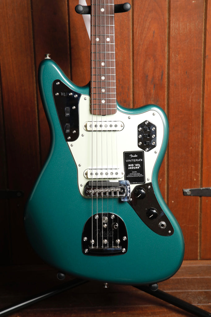 Fender Vintera III Mid '60s Jaguar Sherwood Green Metallic Electric Guitar