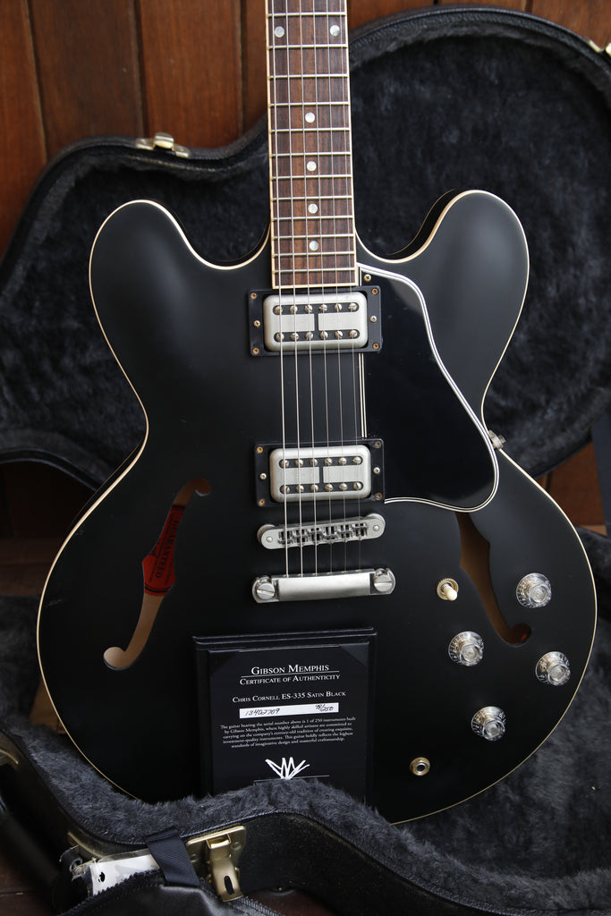 Gibson Custom Chris Cornell Signature ES-335 Satin Black Limited Edition 2013 Pre-Owned