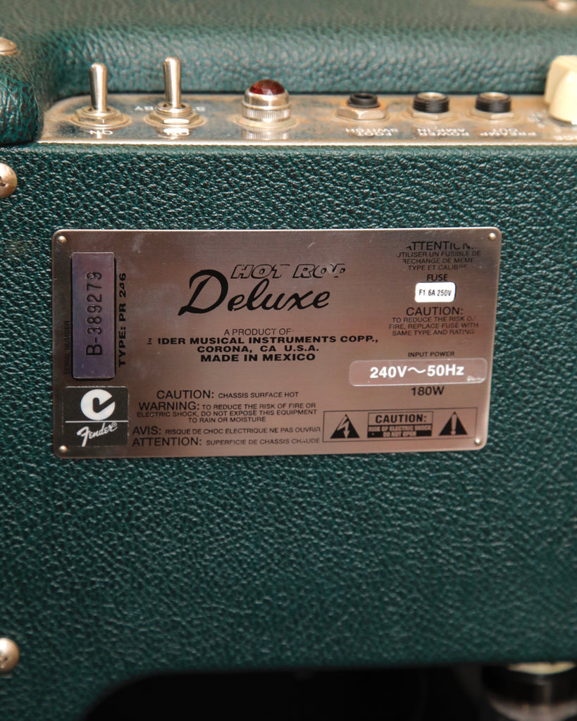 Fender Hot Rod Deluxe LTD Emerald Green 40-Watt 1x12" Valve Combo Amplifier Pre-Owned