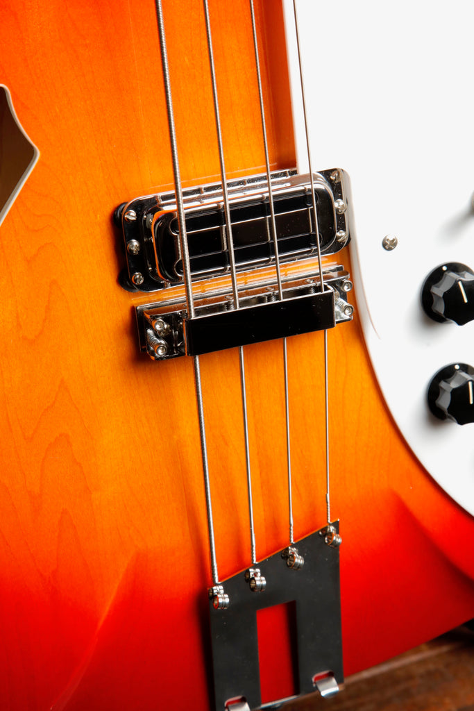 Rickenbacker 4005XC Fireglo Semi-Hollow Electric Bass Guitar Pre-Owned