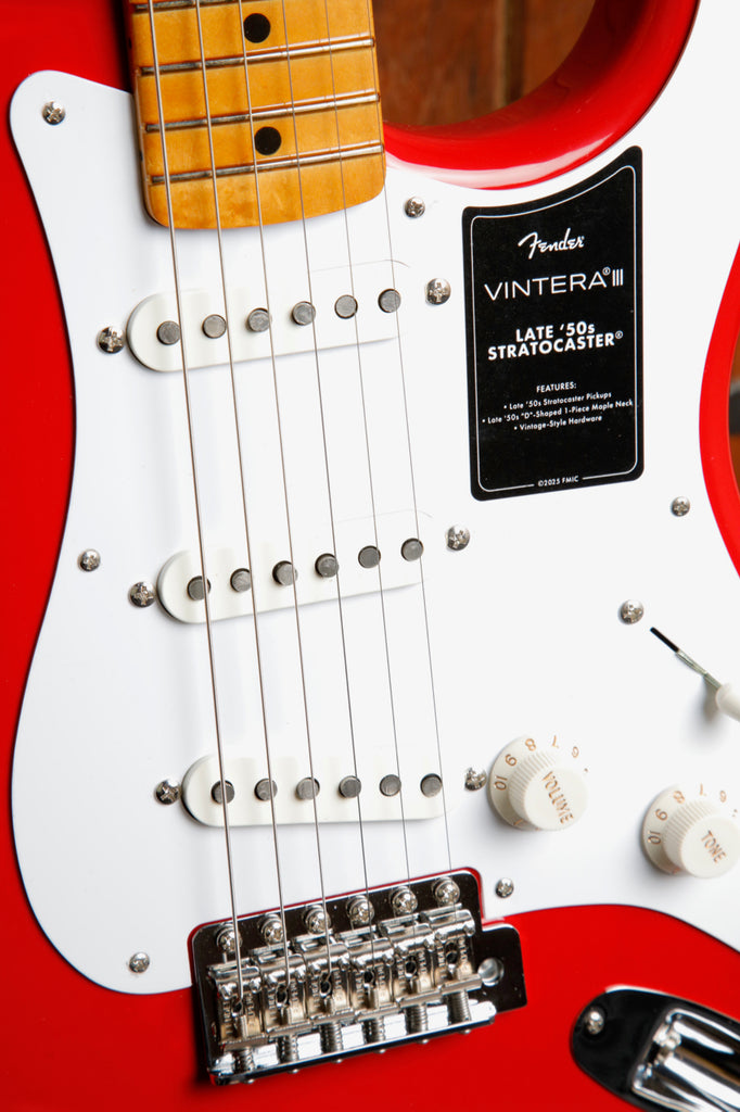 Fender Vintera III Late '50s Stratocaster Dakota Red Electric Guitar