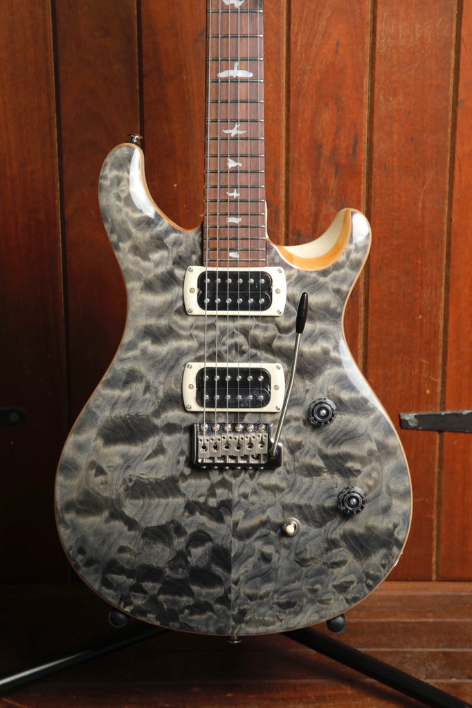 PRS Paul Reed Smith SE CE24 Quilt Charcoal Top Swamp Ash Back