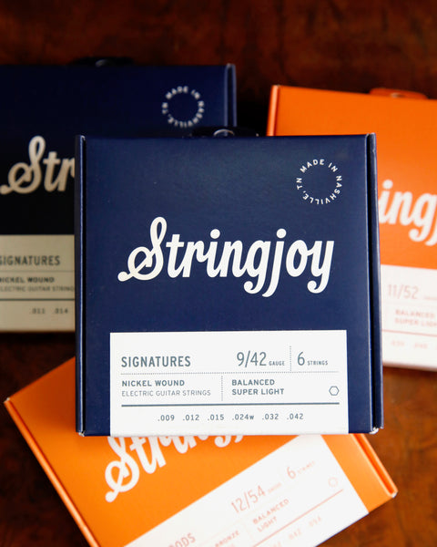 Stringjoy Signatures Balanced Super Light Gauge (9-42) Nickel Wound Electric Guitar Strings