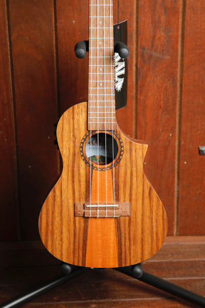 Kala KA-TK-C-CE Teak Concert Cutaway Ukulele w/Pickup