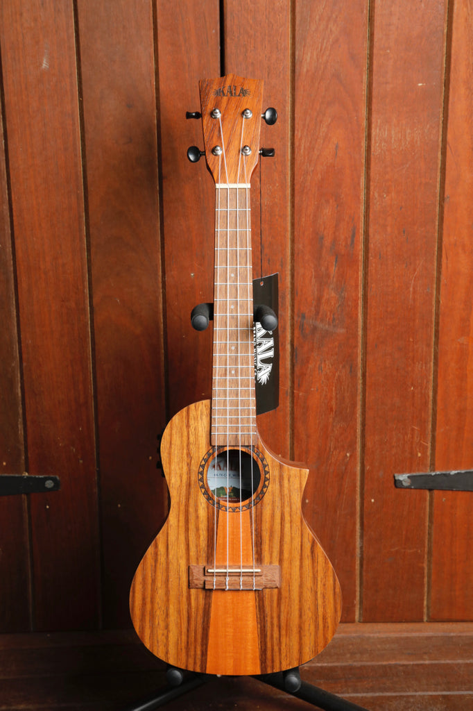 Kala KA-TK-C-CE Teak Concert Cutaway Ukulele w/Pickup