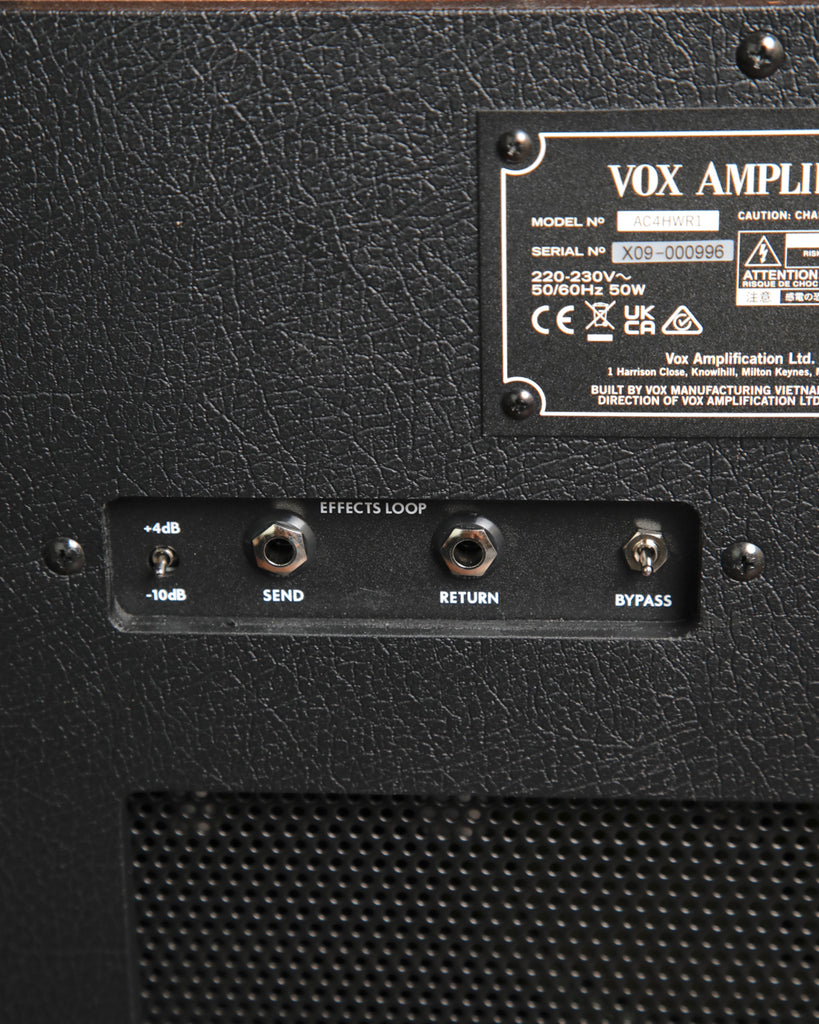 Vox Hand Wired AC4 Valve Guitar Amplifier Combo