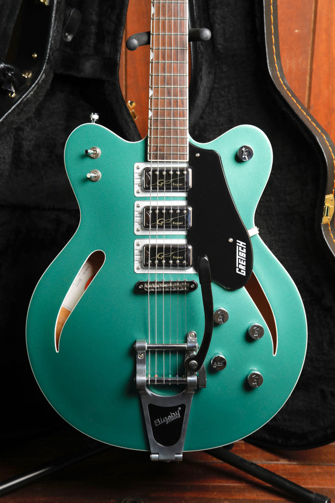 Gretsch G5622T Electromatic Centre Block DC w/Bigsby Georgia Green 2015 MIK w/Case Pre-Owned