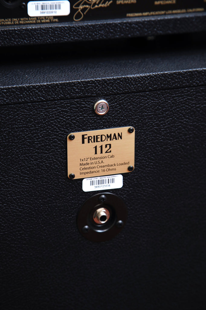 Friedman JJ Junior 20-Watt Valve Amplifier Head & Matching 112 Speaker Cabinet Pre-Owned