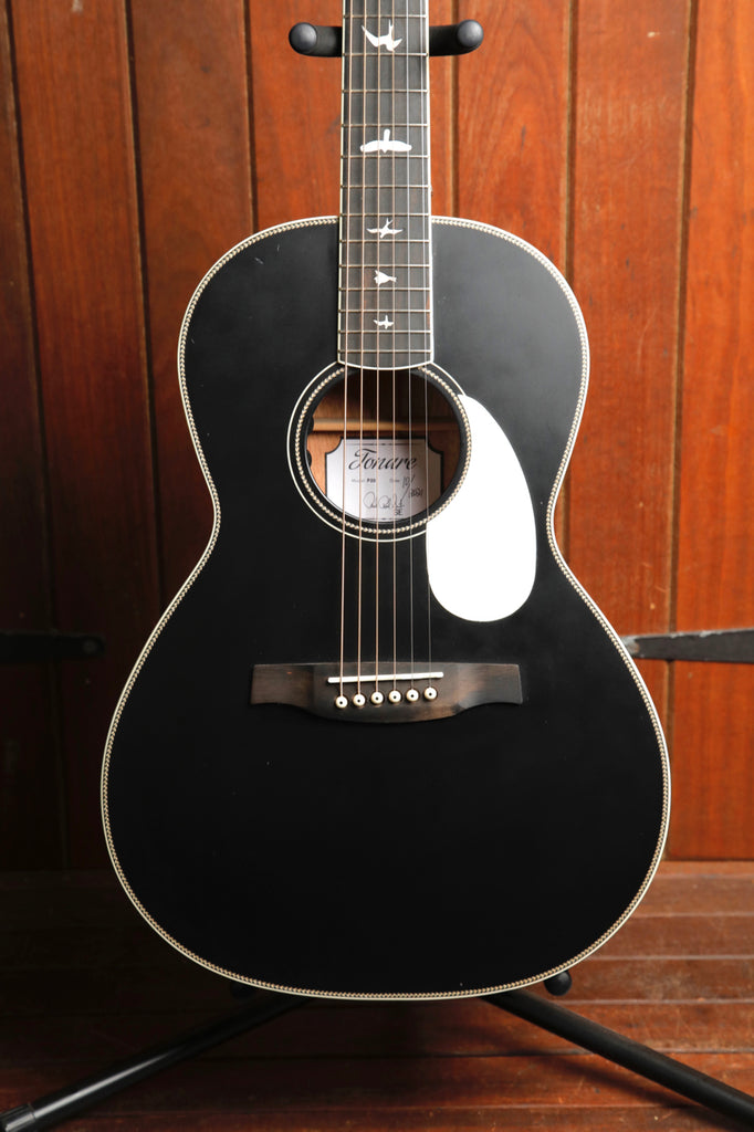 PRS SE P20E Parlor Satin Black Acoustic-Electric Guitar Pre-Owned