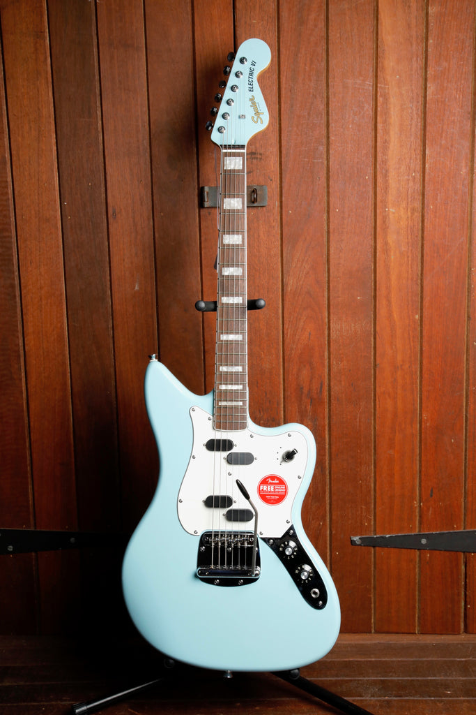 Squier Paranormal Electric VI Daphne Blue Electric Guitar