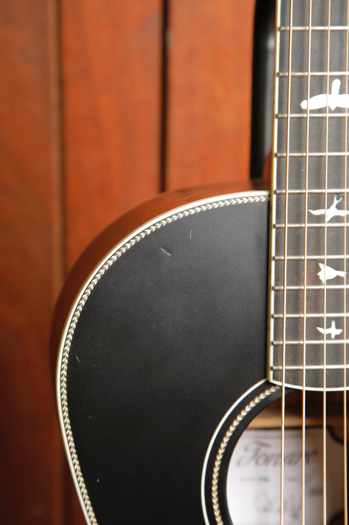 PRS SE P20E Parlor Satin Black Acoustic-Electric Guitar Pre-Owned