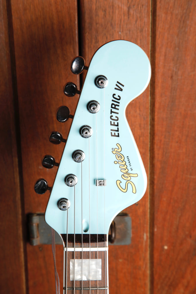 Squier Paranormal Electric VI Daphne Blue Electric Guitar