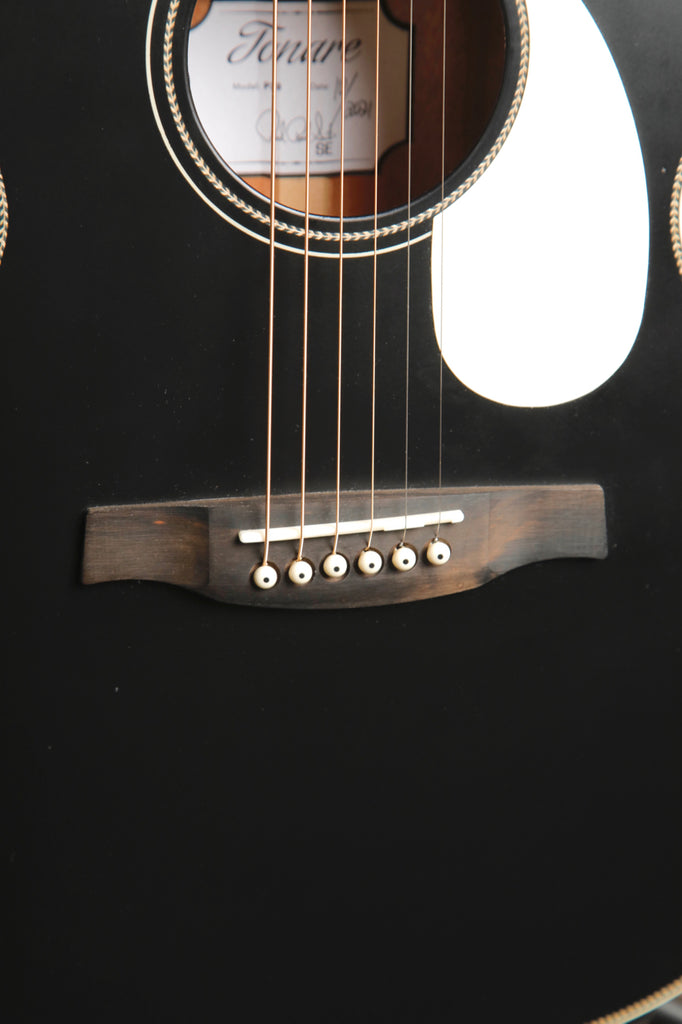 PRS SE P20E Parlor Satin Black Acoustic-Electric Guitar Pre-Owned