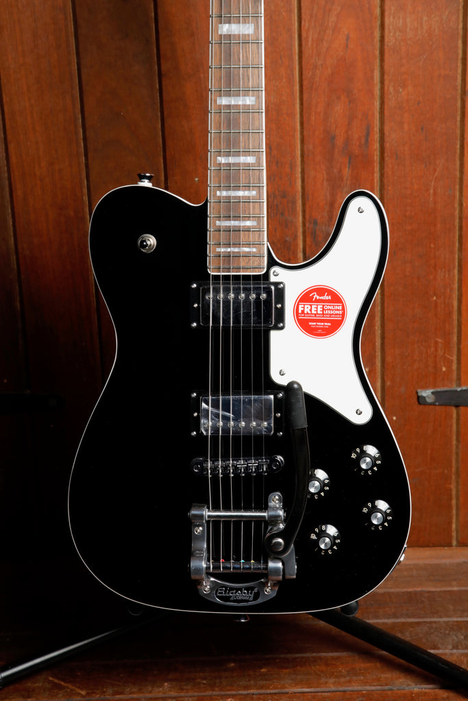 Squier Paranormal Troublemaker Telecaster Deluxe Bigsby Black Electric Guitar