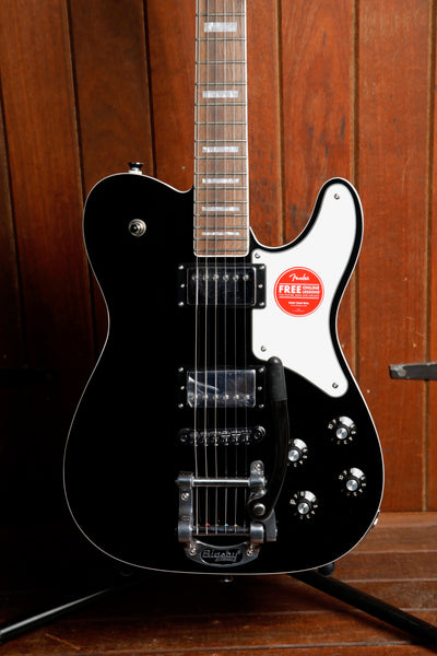 Squier Paranormal Troublemaker Telecaster Deluxe Bigsby Black Electric Guitar