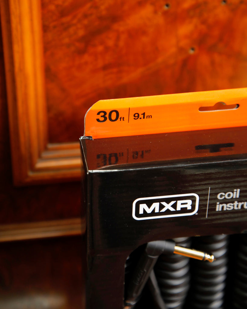 MXR 30 Ft (9.1m) Coil Cable Black, Right/Straight