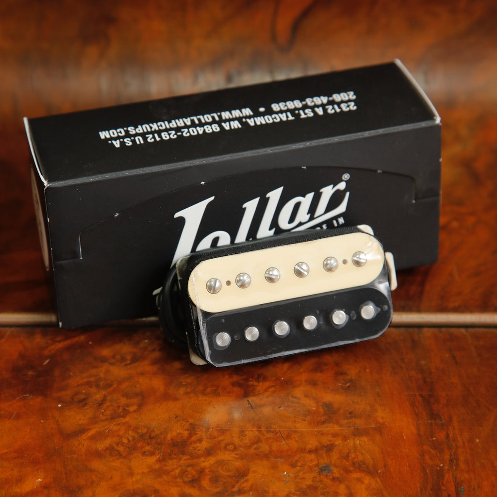 Lollar Lollar Pickups Imperial Low Wind Humbucker Pickup Zebra - Neck (no cov ...