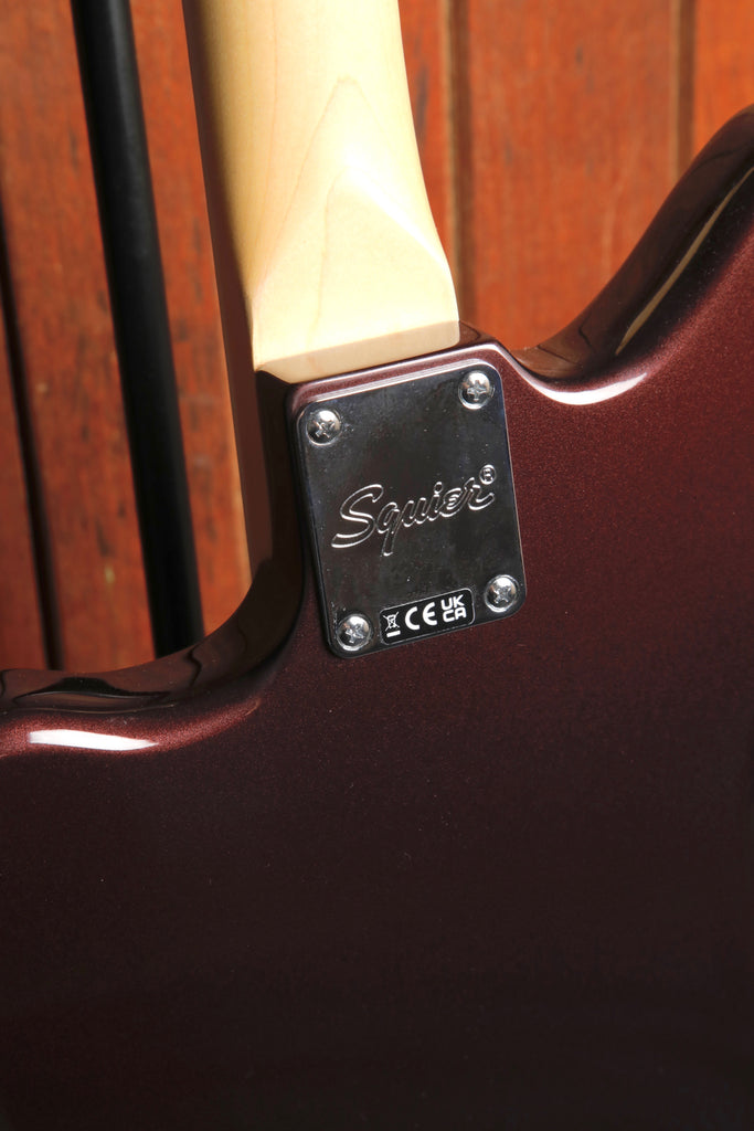 Squier Paranormal Baritone Jazzmaster HH Oxblood Electric Guitar