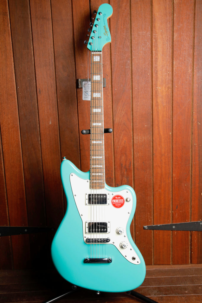 Squier Paranormal Baritone Jazzmaster HH Sea Foam Green Electric Guitar