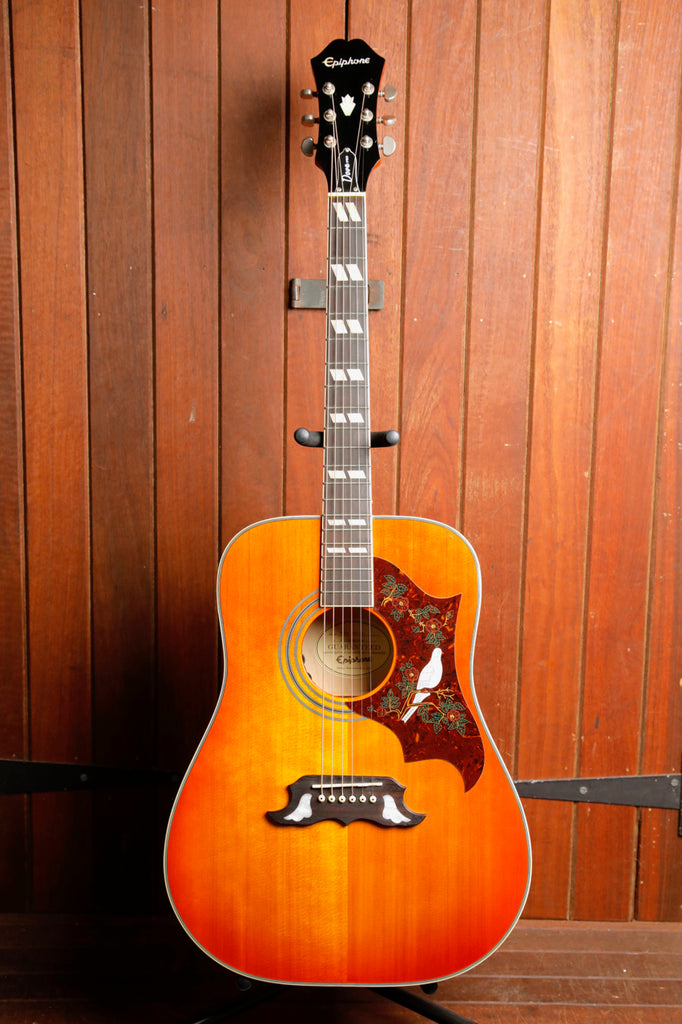 Epiphone Dove Pro Vintage Burst Acoustic-Electric Guitar Pre-Owned
