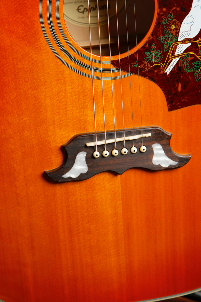 Epiphone Dove Pro Vintage Burst Acoustic-Electric Guitar Pre-Owned