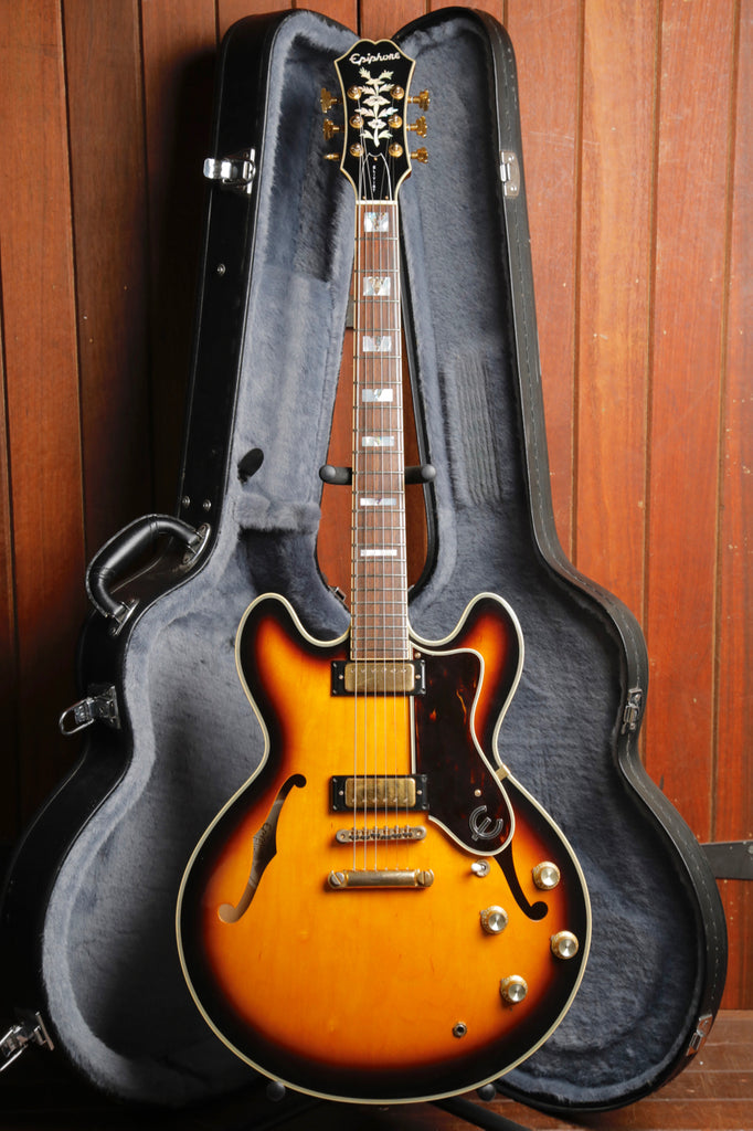 Epiphone Elitist Sheraton Vintage Sunburst Electric Guitar Made In Japan 2006 Pre-Owned