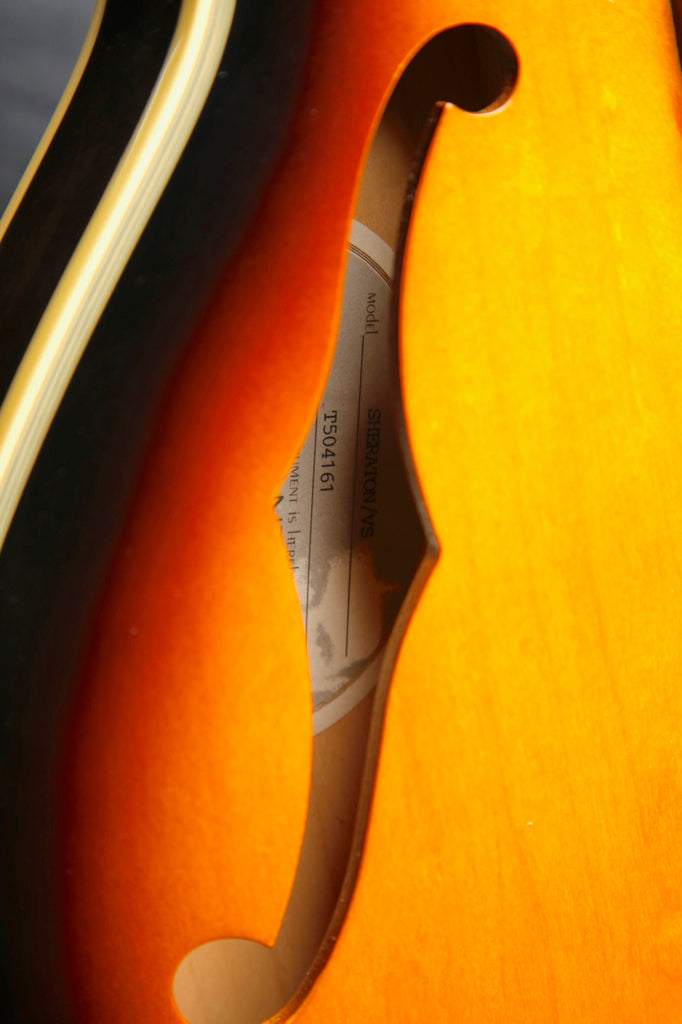 Epiphone Elitist Sheraton Vintage Sunburst Electric Guitar Made In Japan 2006 Pre-Owned