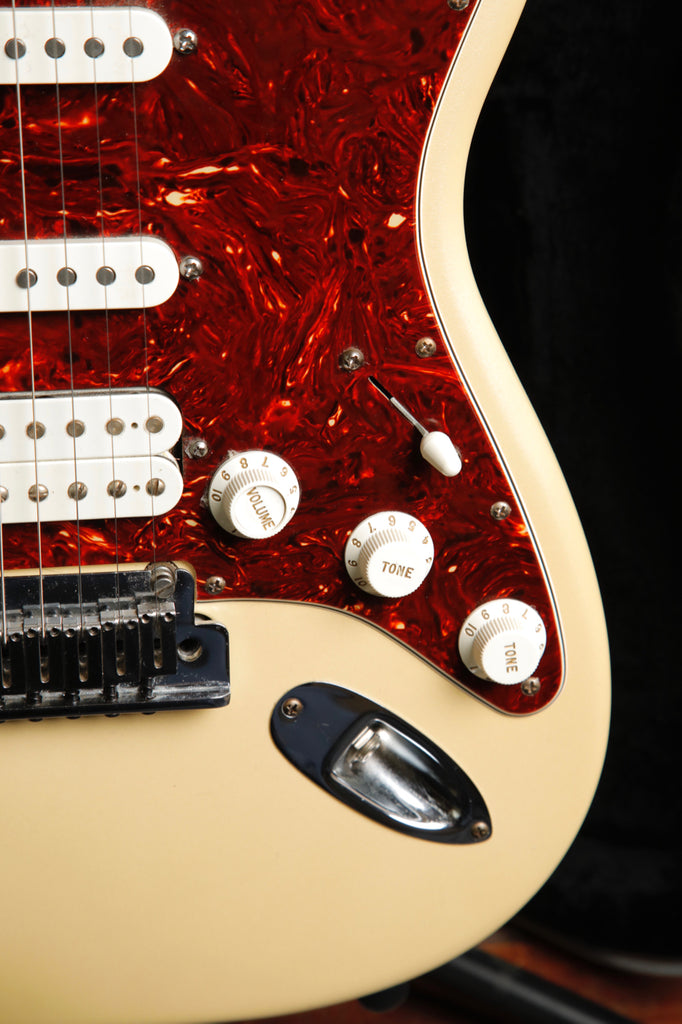 Fender American Deluxe Stratocaster HSS Olympic Pearl Electric Guitar 2006 Pre-Owned